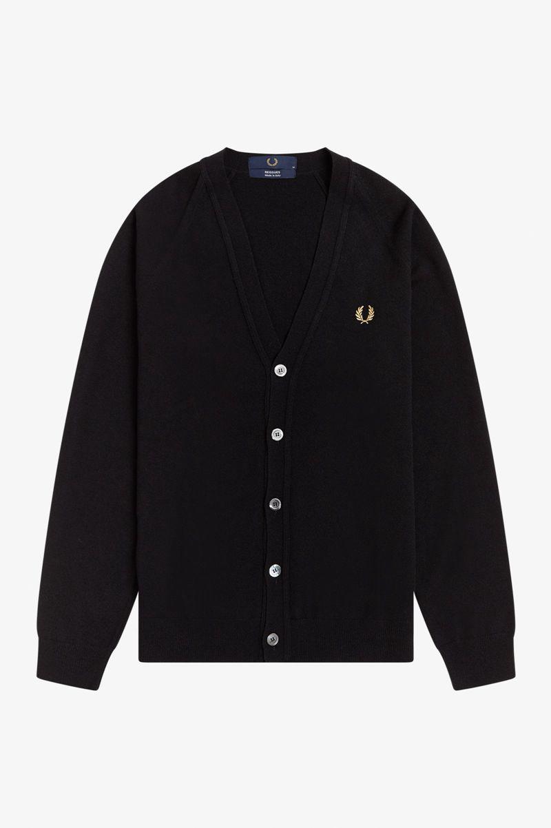 Black Fred Perry K7316 Men's Knitwear | PH 1316MQZA